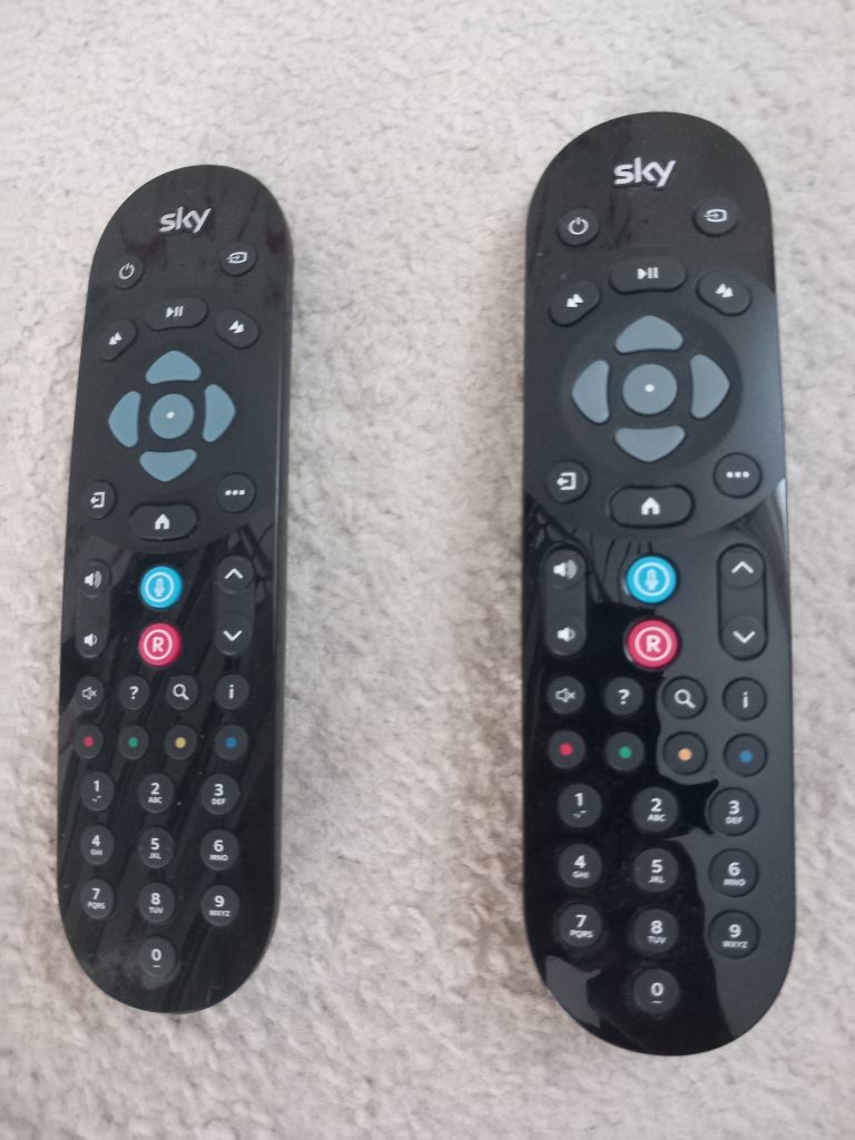 Two Sky Q Remote Controls – As Good As New