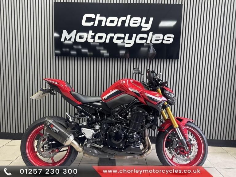 2022 Kawasaki Z900 50th Anniversary , Akrapovic naked sports red