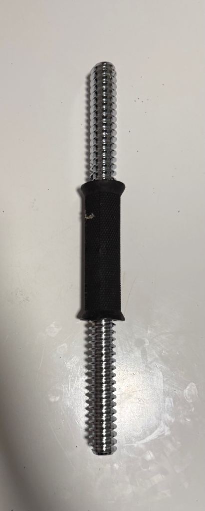 threaded dumbbell handle or spinlock dumbbell bar designed for weightlifting