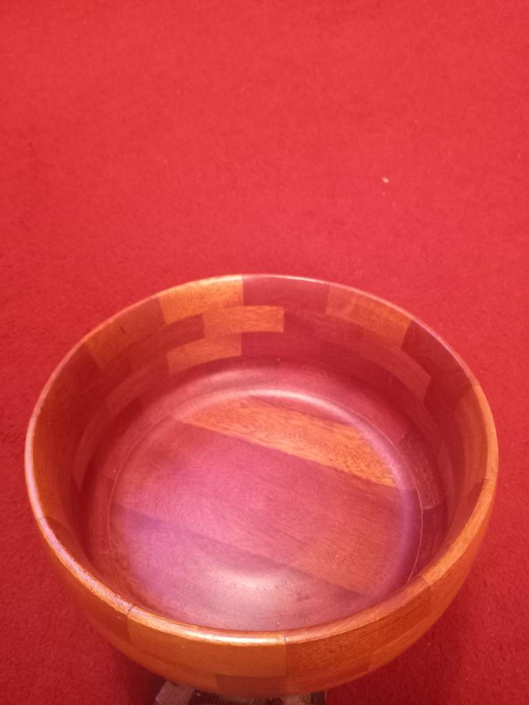 Vintage Cambridge ware wooden bowl