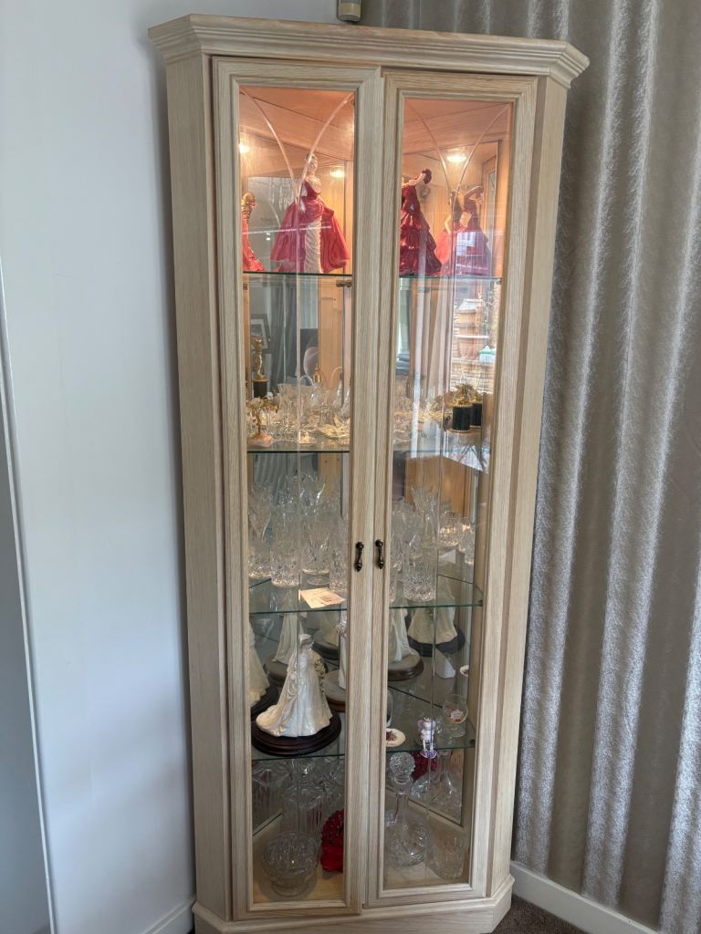 G-Plan corner display cabinet 