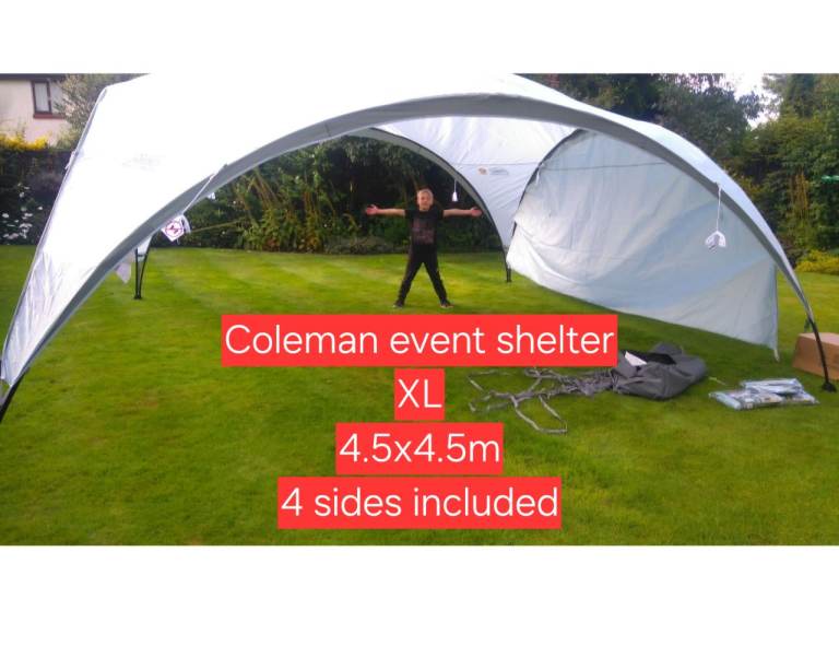 Coleman event shelter XL, 4 sides + accessories. great for summer 