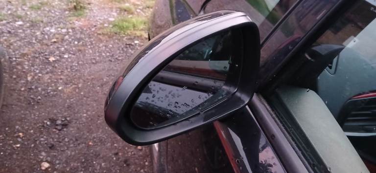 VAUXHALL CORSA Mk4 E DOOR MIRROR IN BLACK PASSENGER SIDE N/S  2014 - 2020