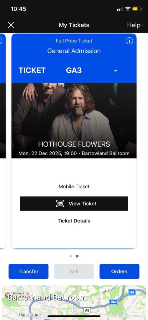 Hothouse Flowers tickets 