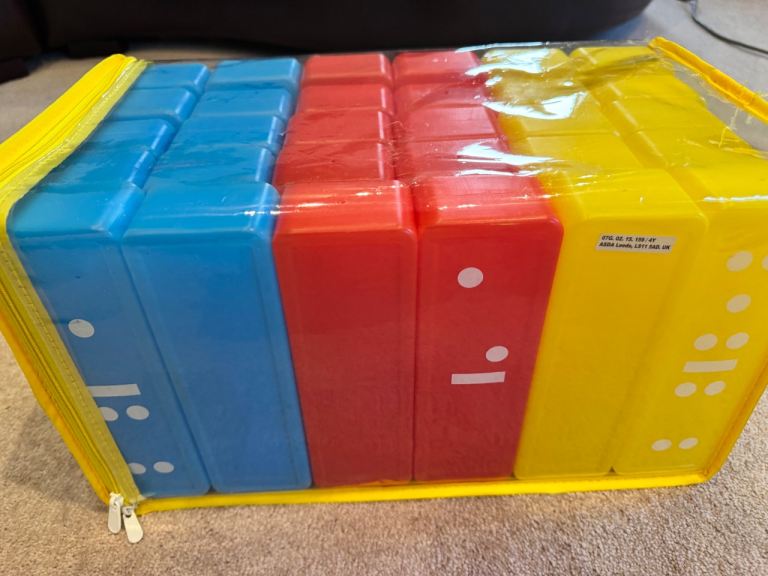 Large plastic coloured dominoes 