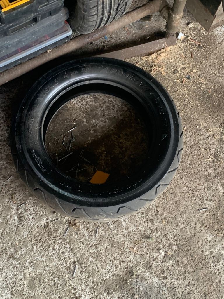 New rear tire from motorcycle 