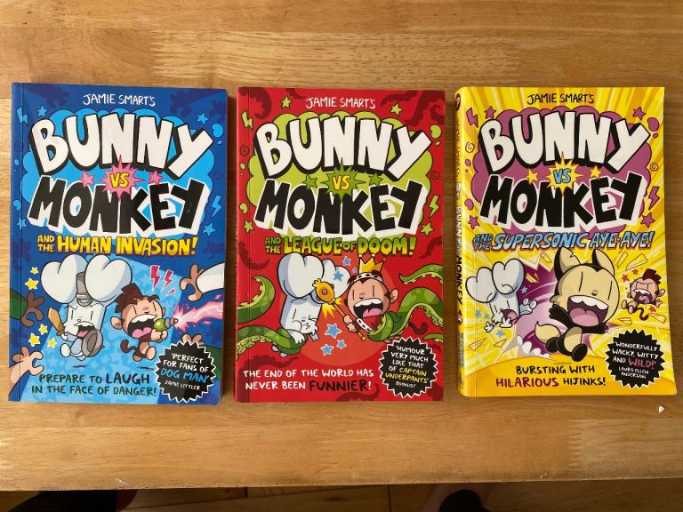 Bunny vs. Monkey Books 8,9 & 10