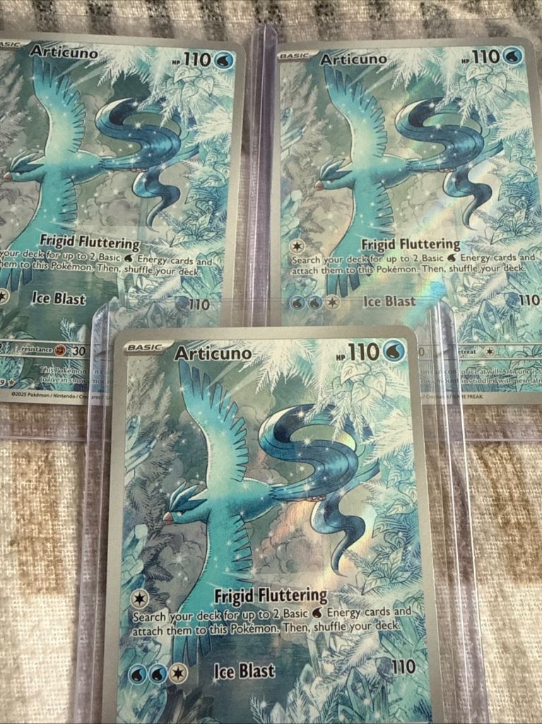 Three Articuno Special Illustration Rares - Near New Condition!