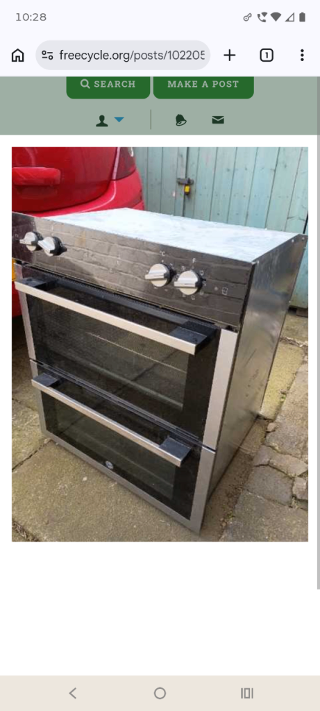 Electric double oven 