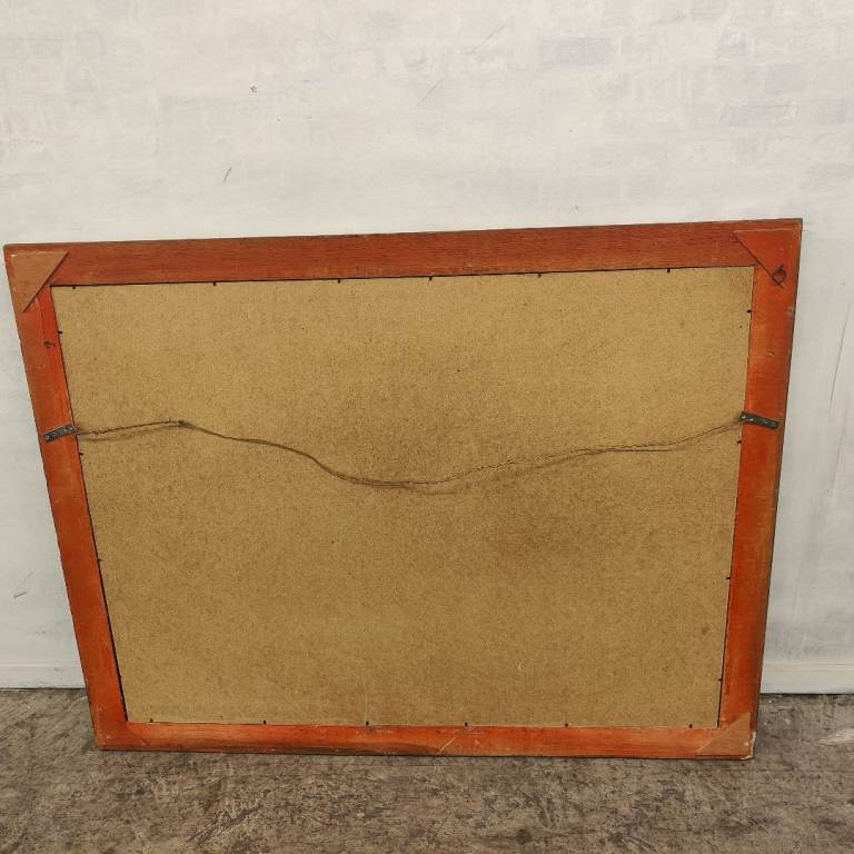 A large Victorian style gilt mirror.