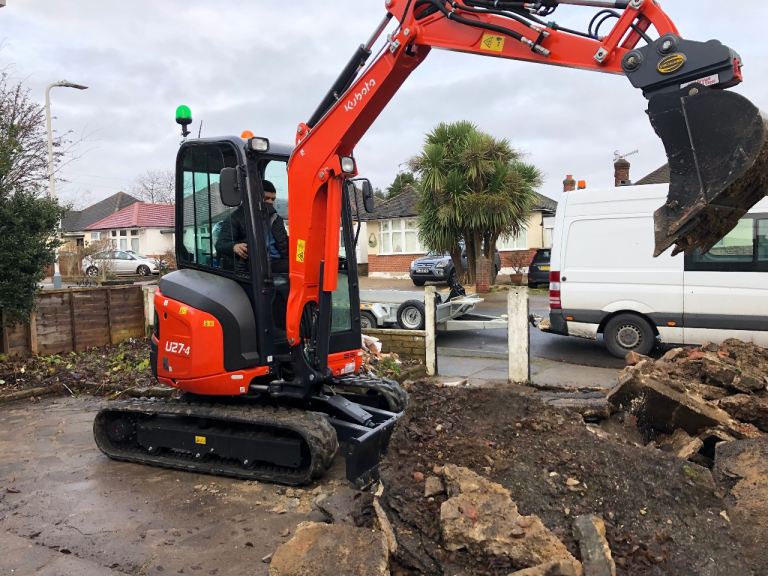 Mini Digger ,Excavator Hire with Operator – £350 per Day | Delivery Included Across London