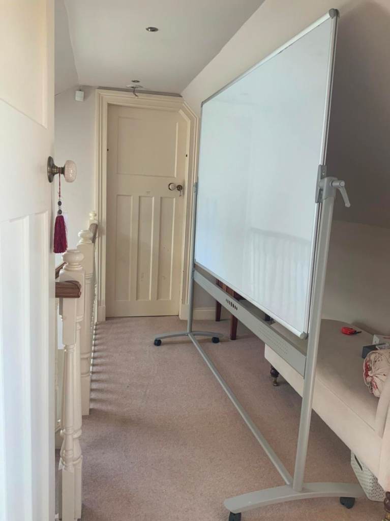 Whiteboard on wheels at a bargain price relisted due to time waster