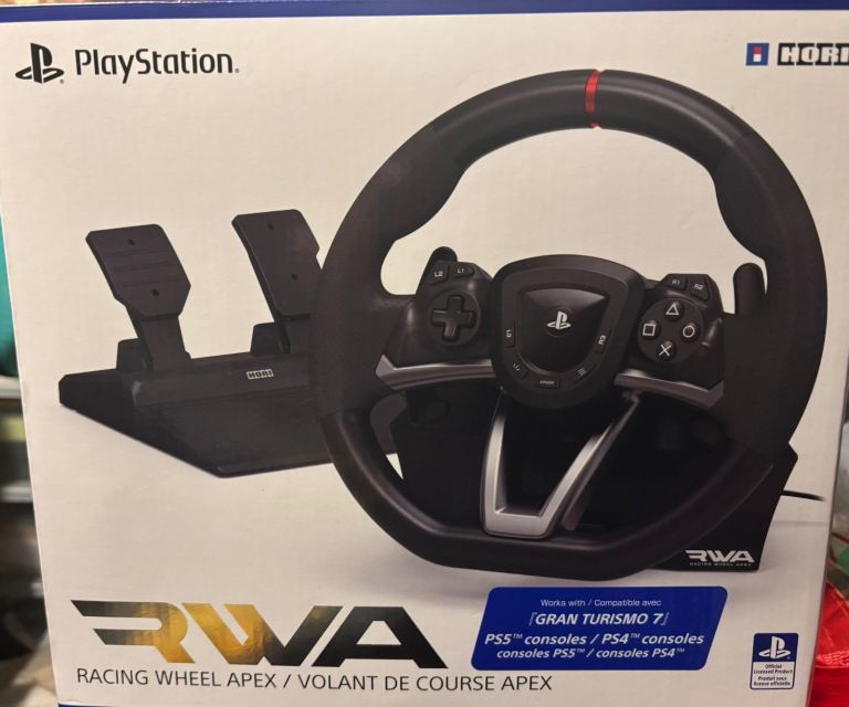 HORI Racing Wheel Apex For PS5, PS4 & stand 