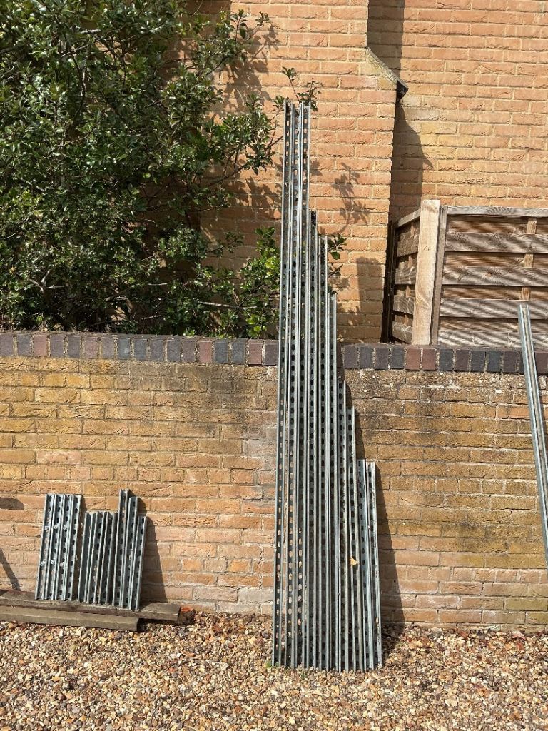 Galvanised used slotted channel/struts