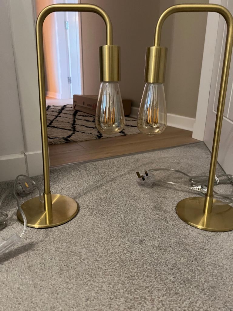 Satin Gold Table Lamps