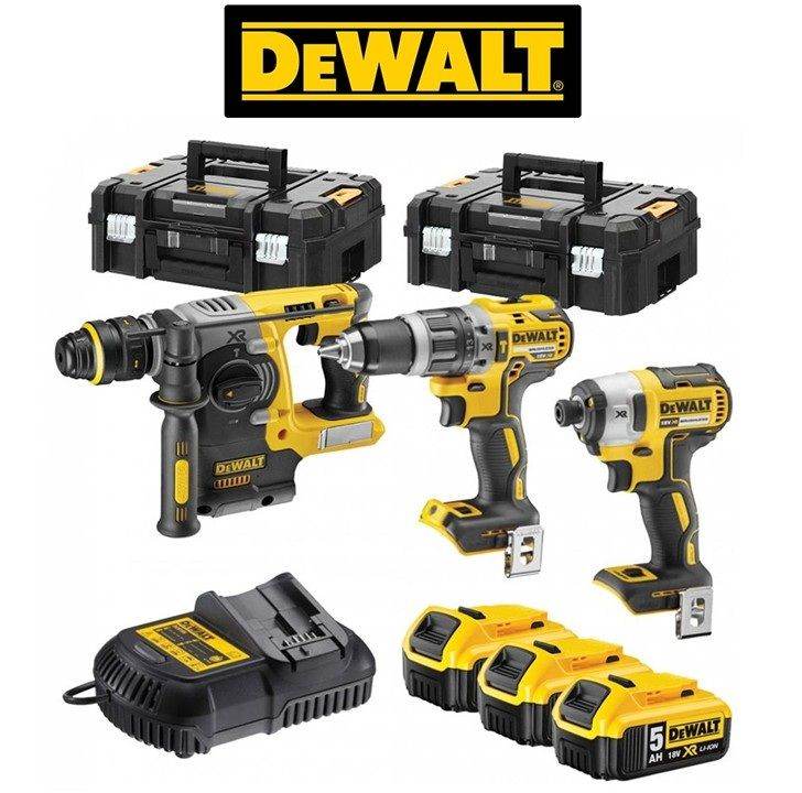 Dewalt DCK368 Brushless Triple Pack Kit