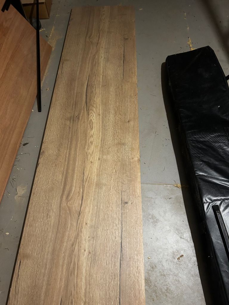 Oak effect kitchen worktop 40mm 235cm length. 