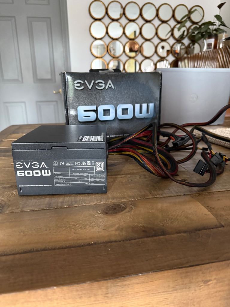 EVGA 600W 80 Plus Certified Power Supply Black