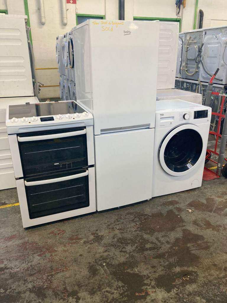 Refurbished Washing Machines, Washer Dryers, Condenser Dryers & Fridge Freezers with Full Warranty