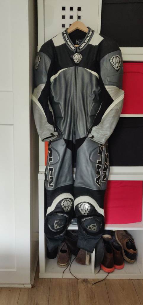 Arlen Ness 1-piece motorcycle leathers 