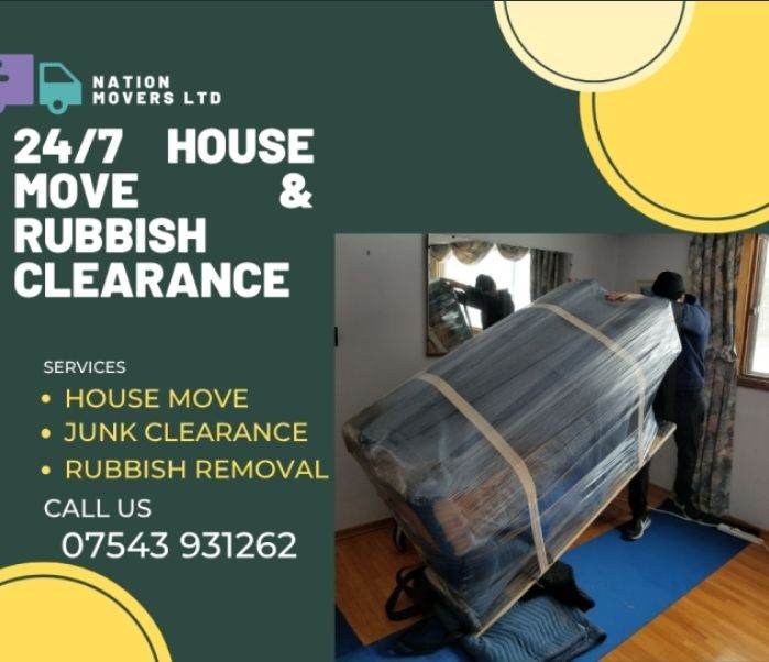 Professional Man and Van Hire house office piano furniture move Rubbish removals service