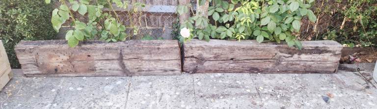 Reclaimed Wooden Railway Sleepers for Garden or Landscaping