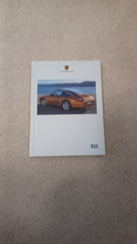 Porsche Dealership Hardback Colour 911 Range 2008