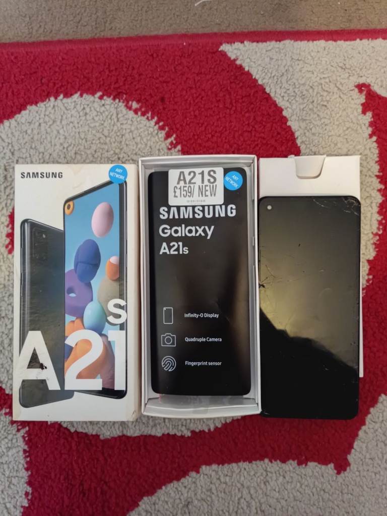 A21S Samsung galaxy broken screen 