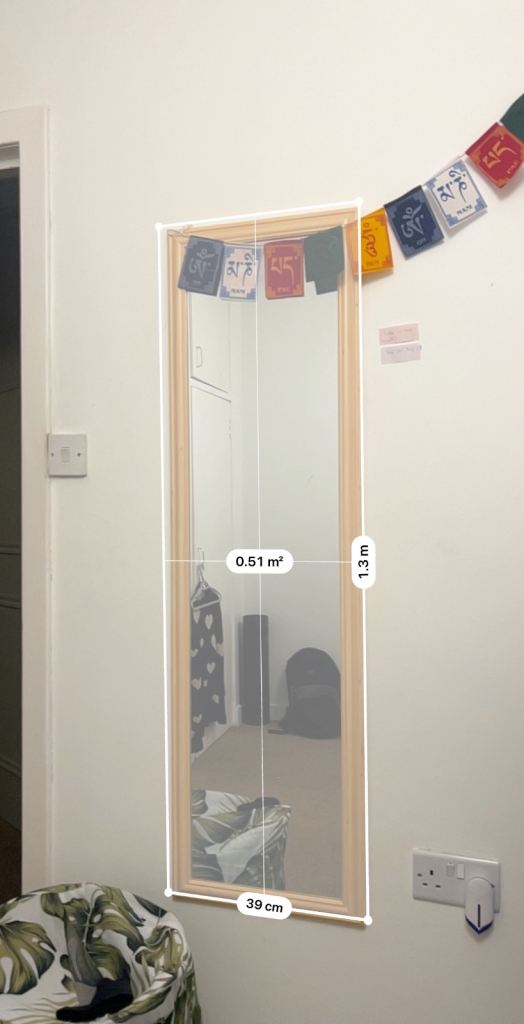 Mirror w/ wooden frame 
