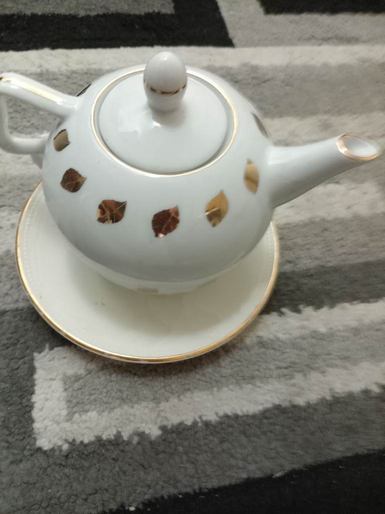 Teapot and cup 