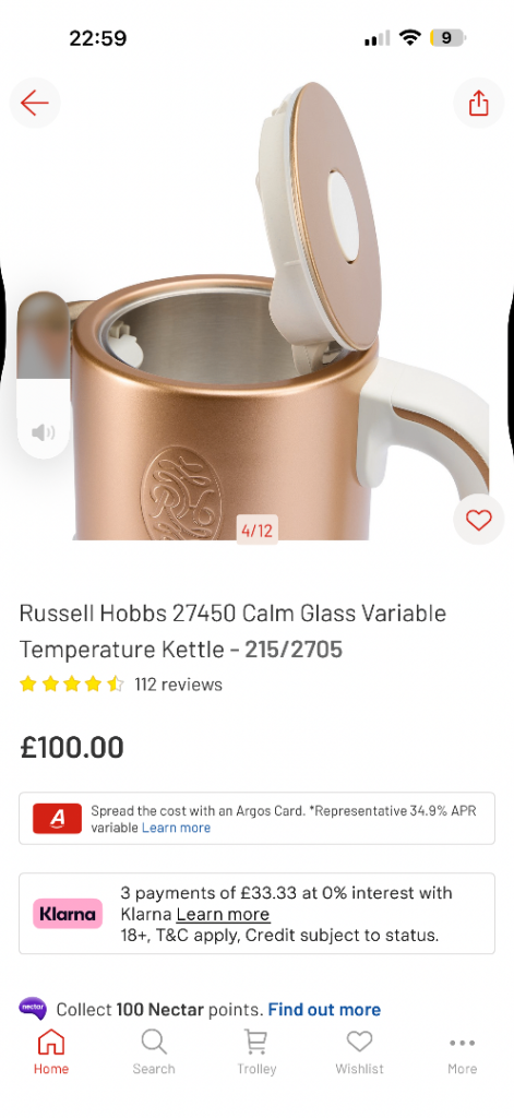 Brand new sings light up calm kettle was. 100 no offer 