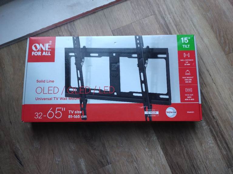 ONE FOR ALL Universal TV Wall Mount – 32-65" Tilt