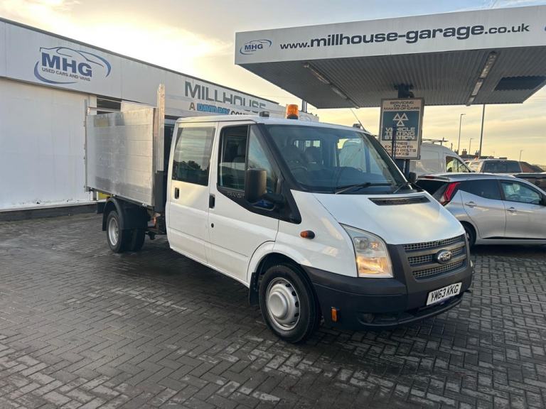 2014 Ford Transit T350 DOUBLE CREW CAB ARBROIST ALLOY TIPPER  50k Tipper Diesel Manual