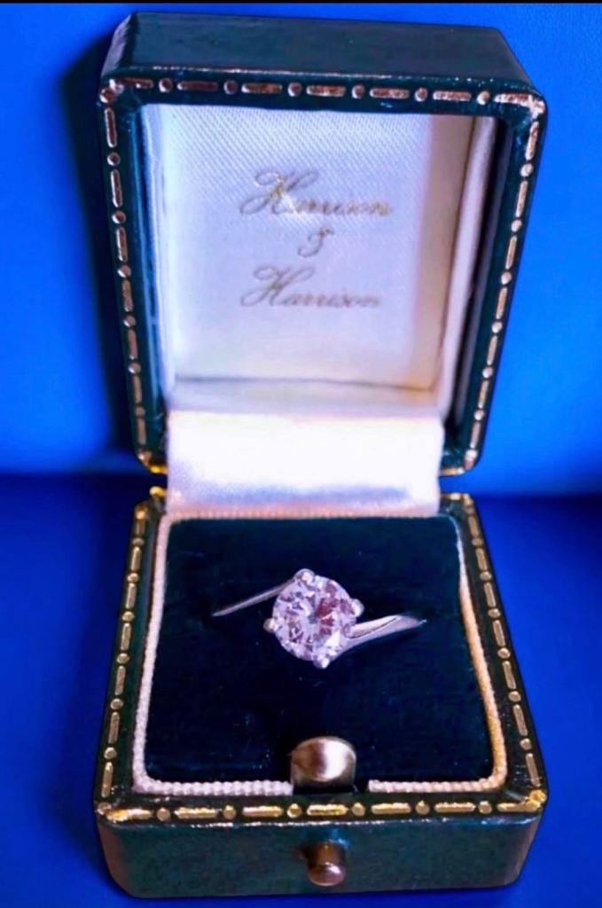 Stunning Platinum Round Brilliant Cut Solitaire Diamond Engagement Ring