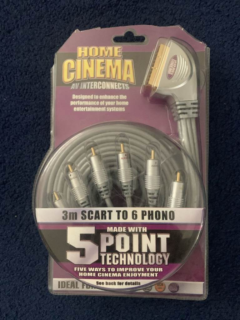 3m Scart To 6 Phono