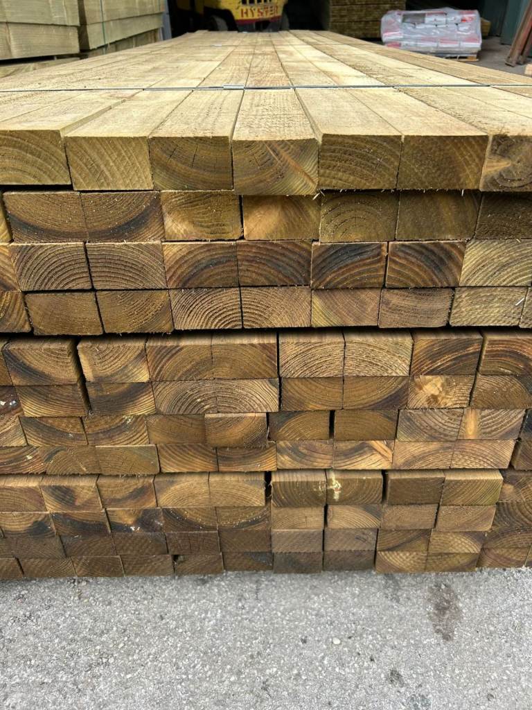3x2 Treated Fencing Square Rail Timber 3.6m & 4.2m Available