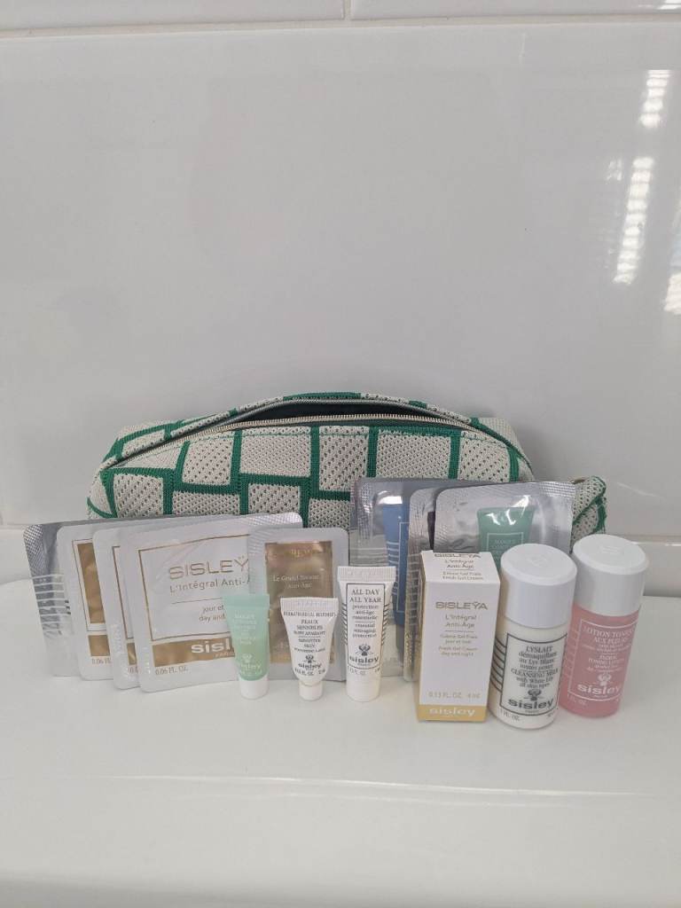 Sisley Cosmetic Bag and Products 