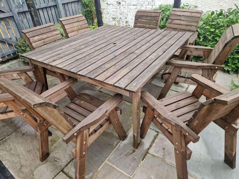 Charles Taylor 8 seater dining table & chairs