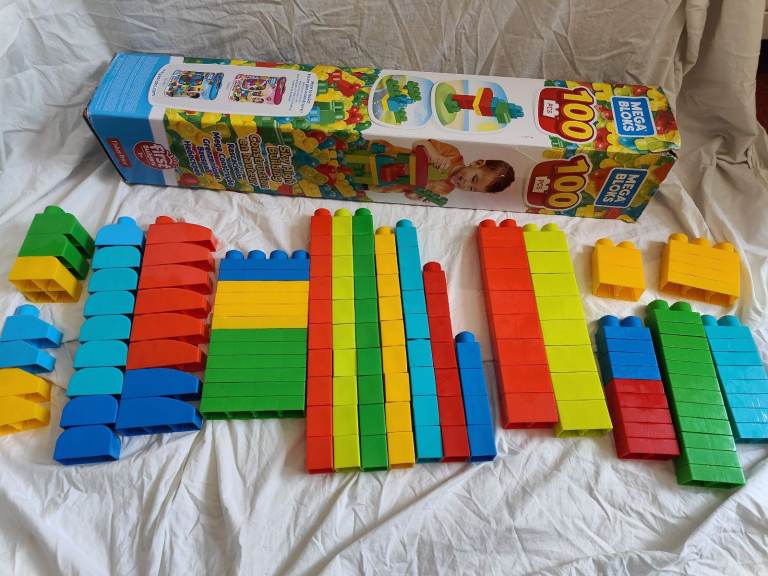 148 (100+48) Mega Bloks First Builders Mixed Bundle Building Bricks Blocks Set