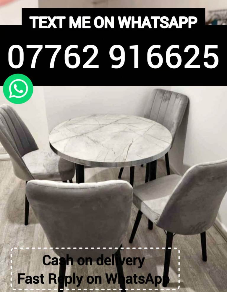 DINING TABLE WITH 4 CHAIRS AND 6 CHAIRS