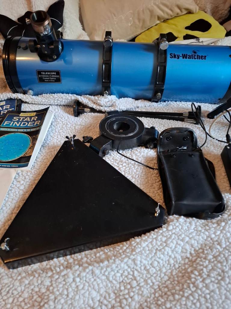 Sky-Watcher Telescope with Lenses, Tripod, and Accessories