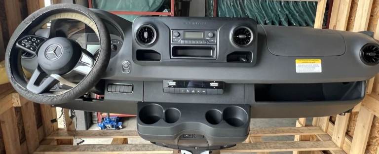Left hand drive W907 Mercedes sprinter dashboard panel 2019 - 2026 model