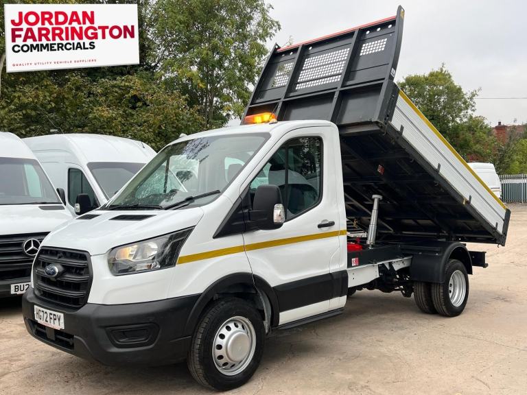 2022 72 reg FORD TRANSIT ALLOY BODY RWD DRW SINGLE CAB TIPPER ULEZ WITH AIR-CON