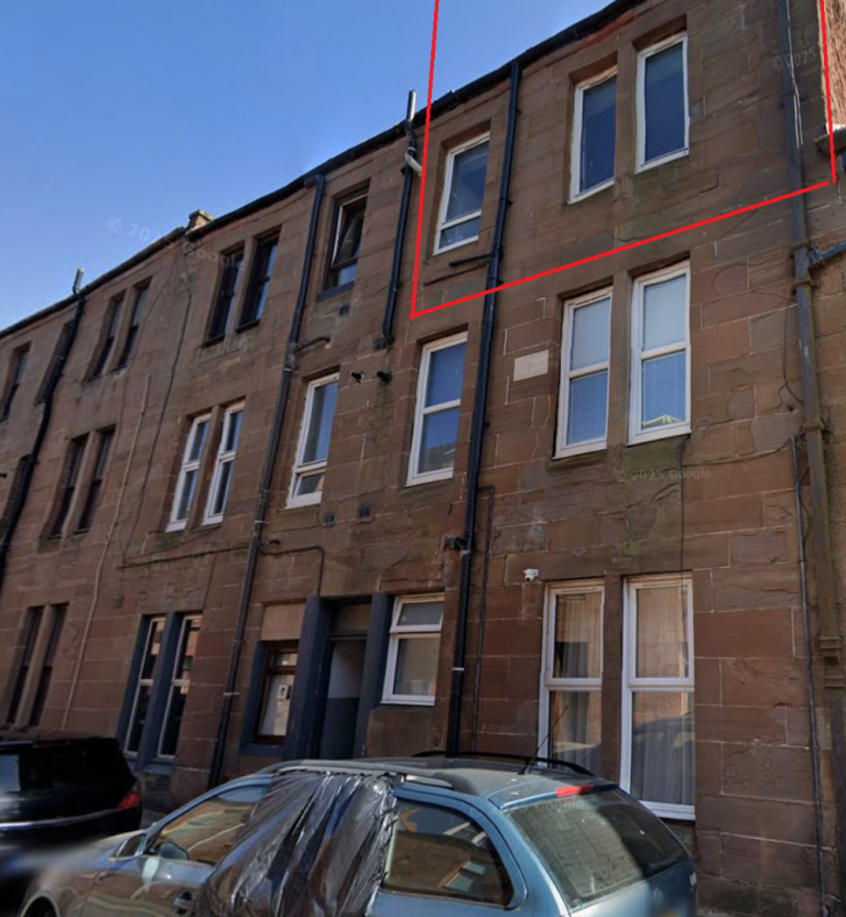 Second Floor Maisonette two-bedroom flat for rent in John Street, Arbroath