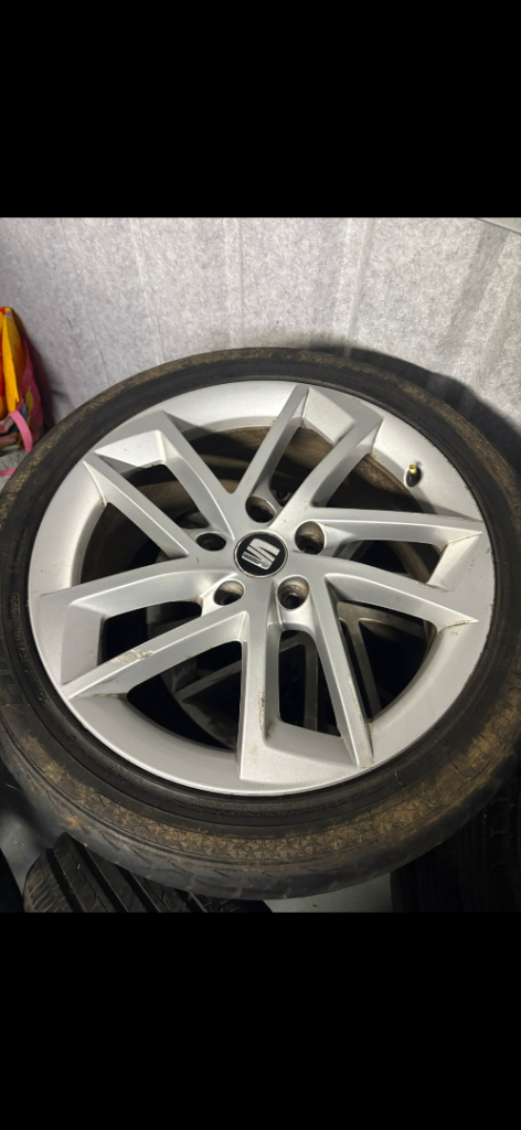 5x112 alloys x4 with 1x steel spare 