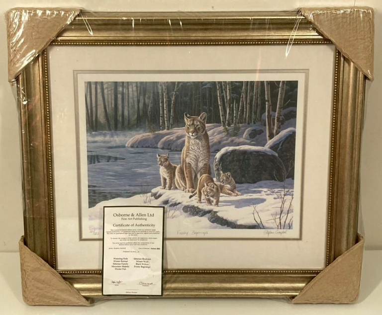 Limited Edition Signed Giclée Print Stephen Gayford Frosty Beginnings COA 21x18 Inch Osborne Allen 