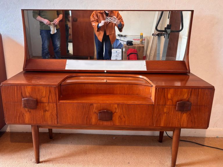Mid Century Vintage Retro Teak Dressing Table by Stonehill