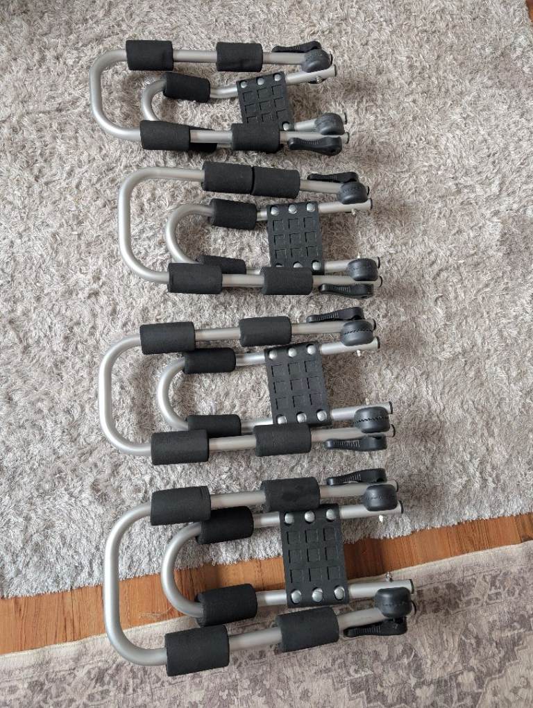 Foldable Car Roof Rack / Kayak / Ladder Carriers (Set of 4)