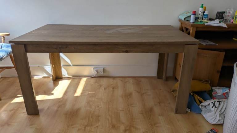 JYSK Wooden Dining Table – Brown, Good Condition