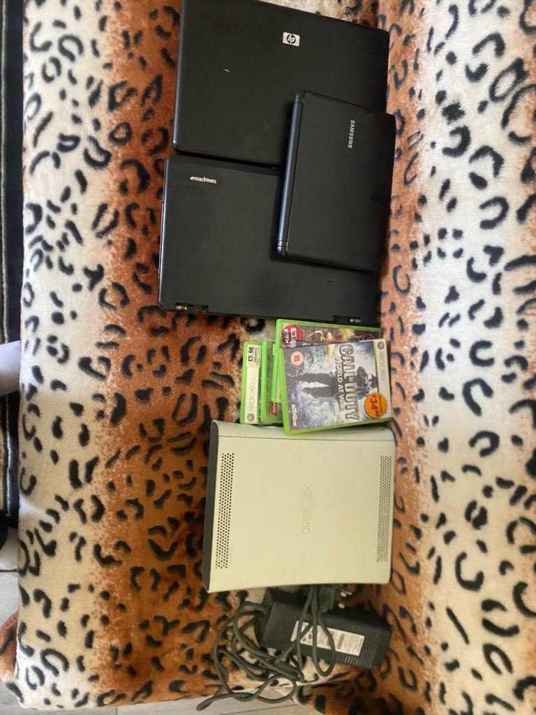 Xbox 360 Console with Games and Laptops – Bundle Deal